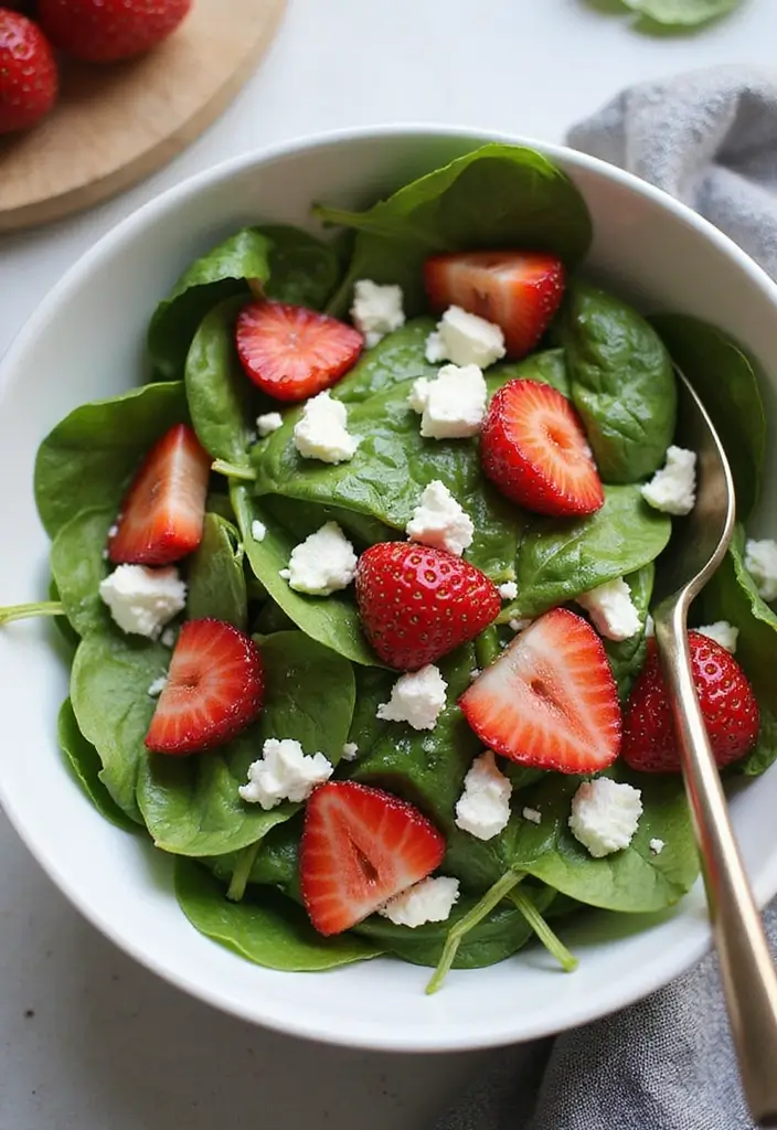 27 Gluten-Free Salads That Actually Fill You Up - 24. Spinach and Feta Salad