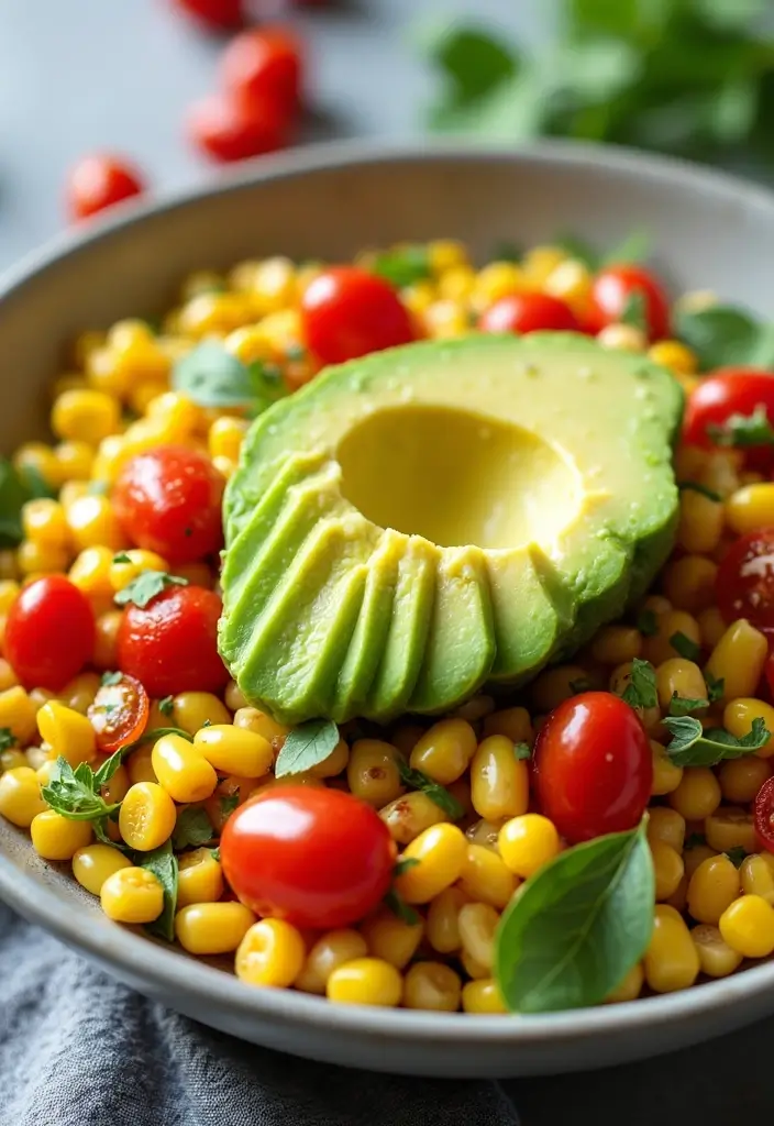27 Gluten-Free Salads That Actually Fill You Up - 26. Roasted Corn and Avocado Salad