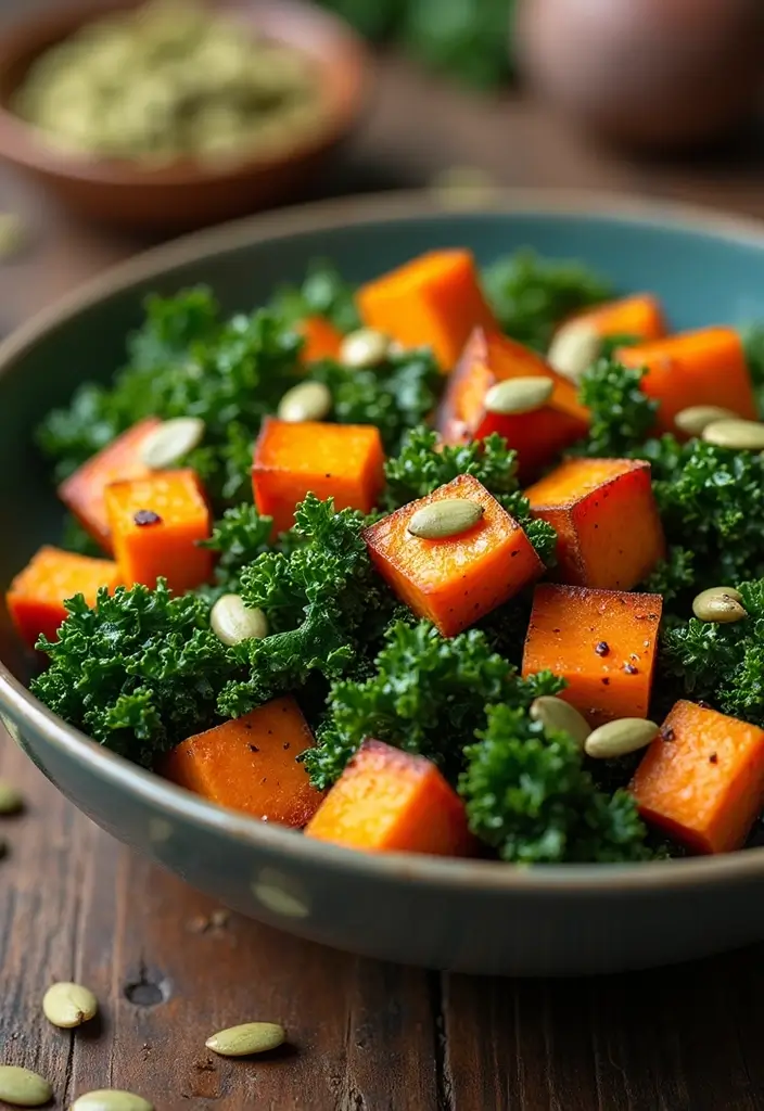 27 Gluten-Free Salads That Actually Fill You Up - 3. Kale and Sweet Potato Salad