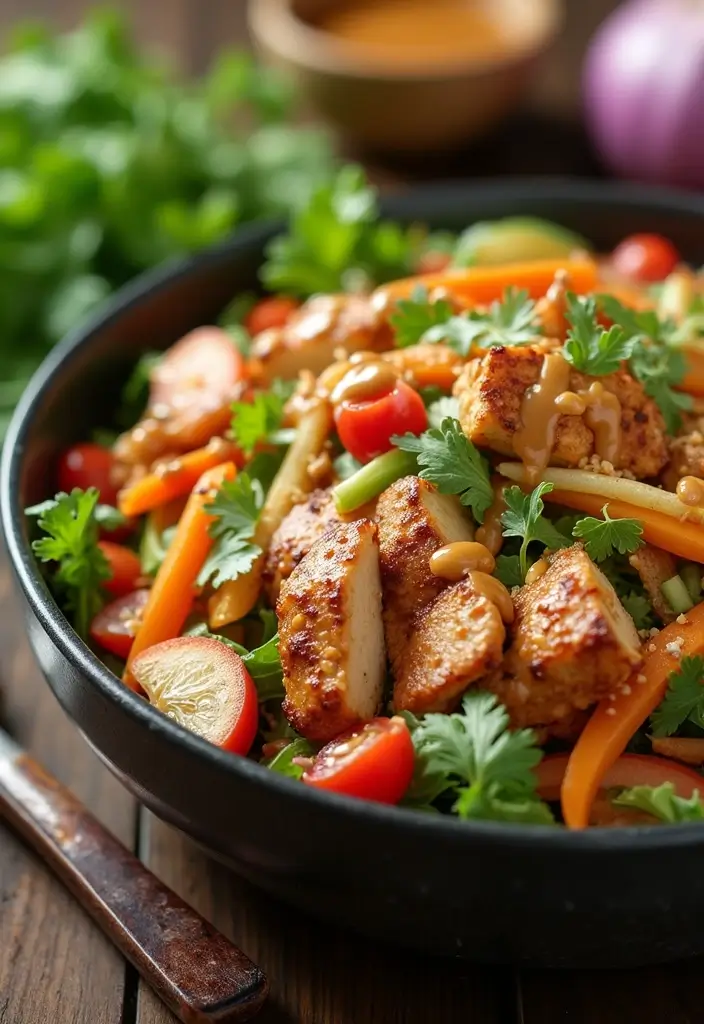 27 Gluten-Free Salads That Actually Fill You Up - 4. Thai Chicken Salad