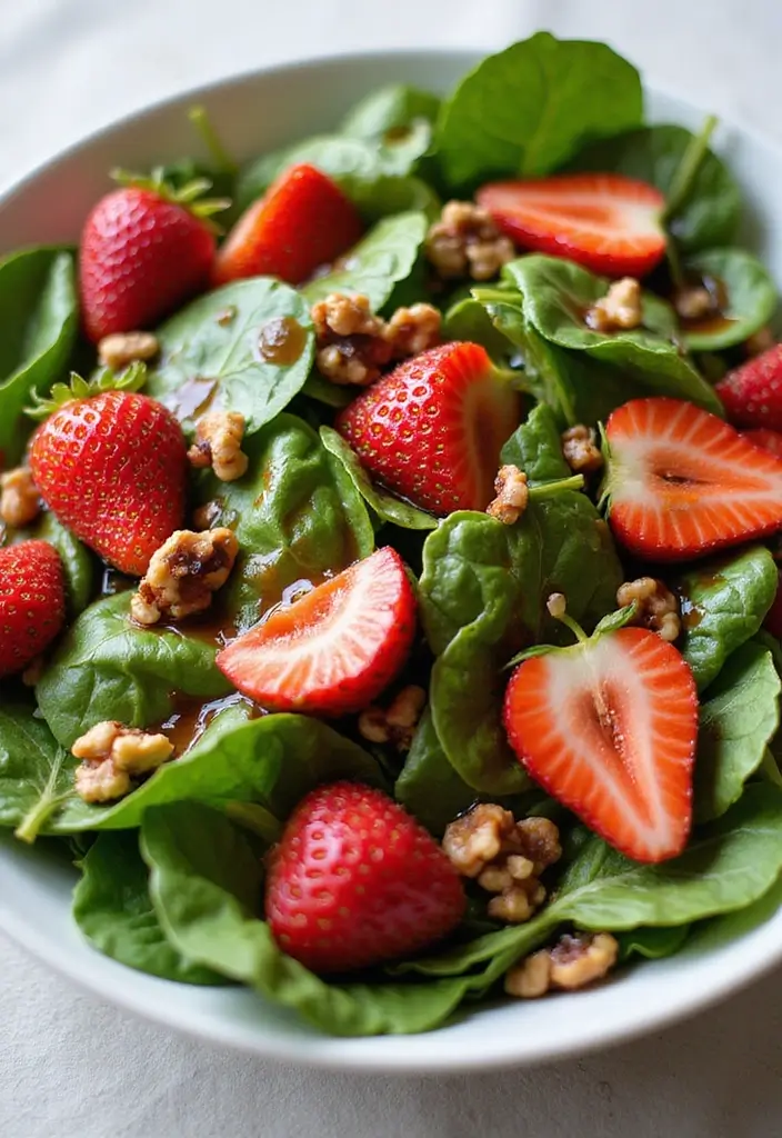 27 Gluten-Free Salads That Actually Fill You Up - 5. Spinach and Strawberry Salad
