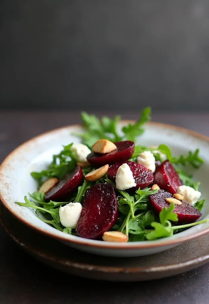 27 Gluten-Free Salads That Actually Fill You Up - 6. Roasted Beet and Goat Cheese Salad