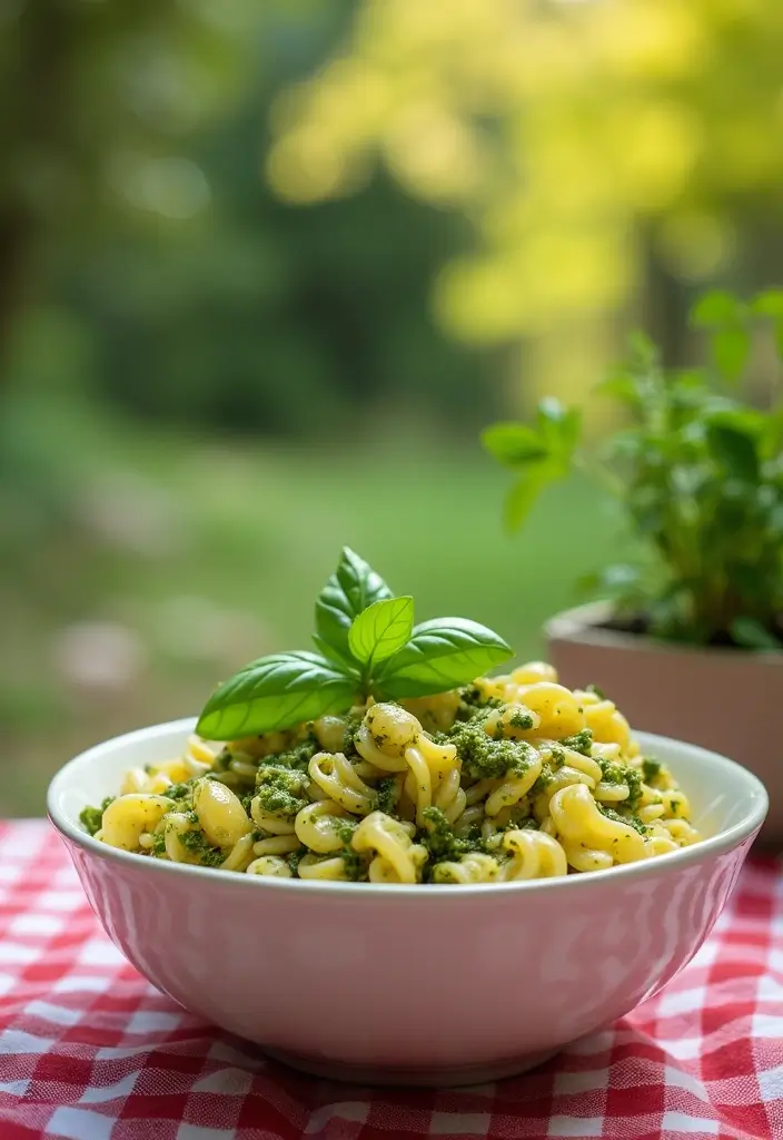 27 Gluten-Free Salads for Summer - 17. Pesto Pasta Salad