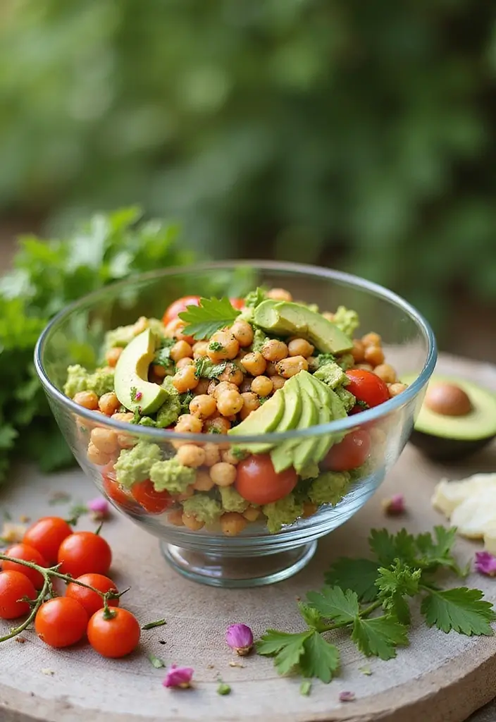 27 Gluten-Free Salads for Summer - 2. Chickpea and Avocado Salad