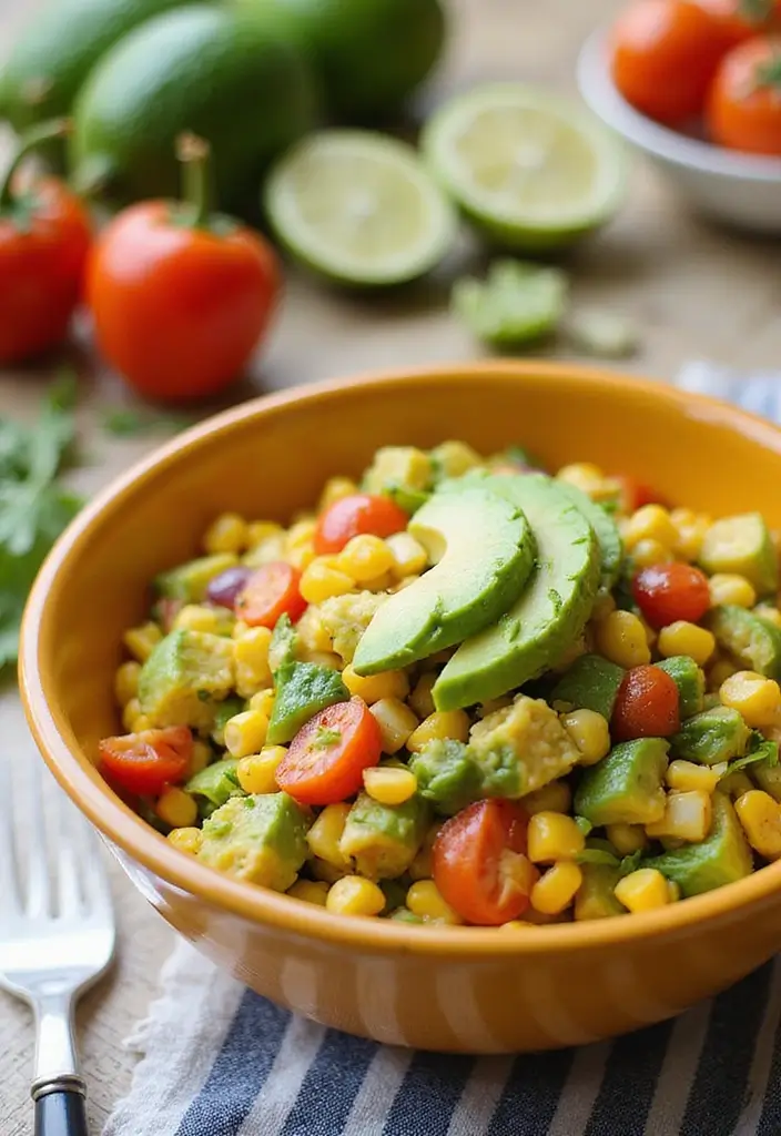 27 Gluten-Free Salads for Summer - 22. Corn and Avocado Salad