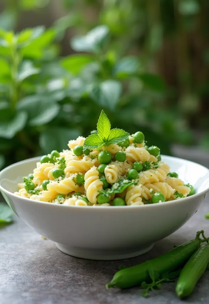 27 Gluten-Free Salads for Summer - 24. Pasta Salad with Peas & Mint