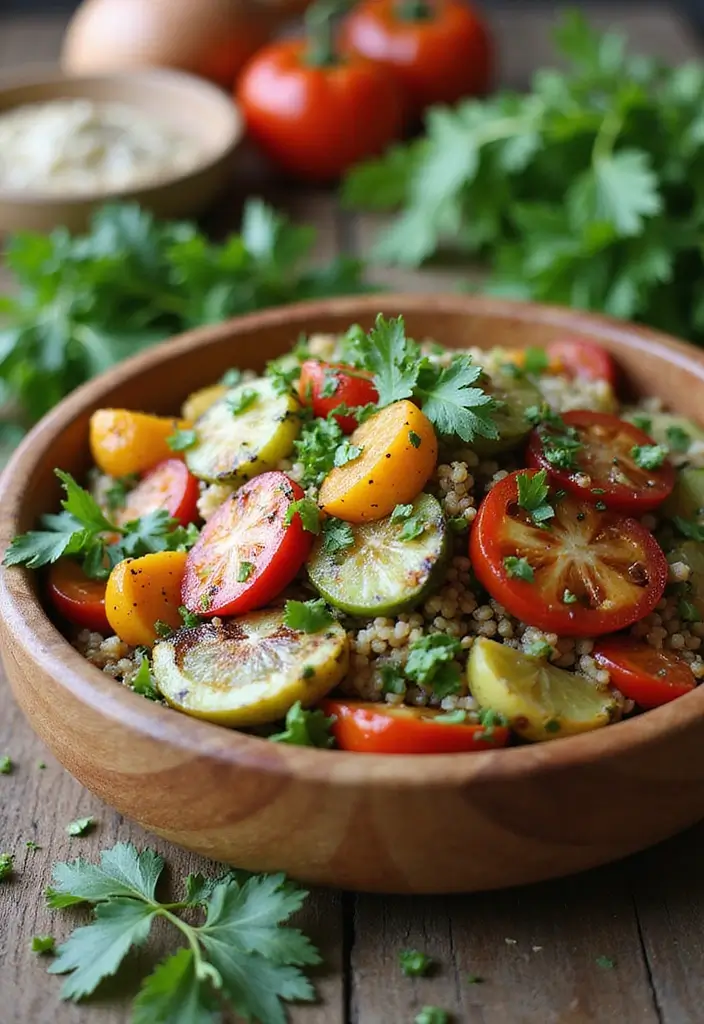 27 Gluten-Free Salads for Summer - 25. Grilled Vegetable and Quinoa Salad