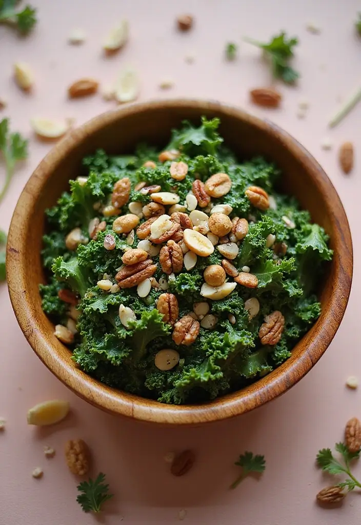 27 Gluten-Free Salads for Summer - 27. Nutty Kale Salad