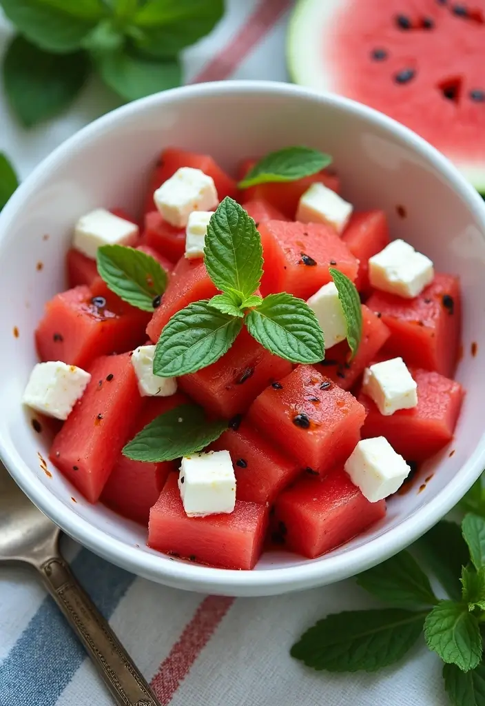 27 Gluten-Free Salads for Summer - 3. Watermelon and Feta Salad