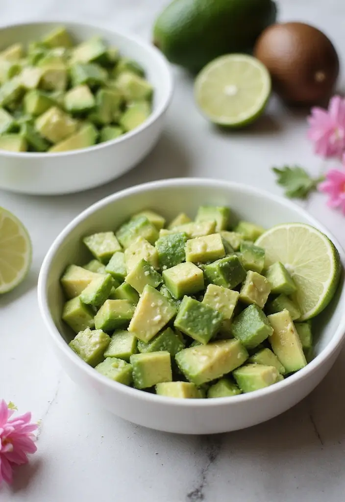 27 Gluten-Free Salads for Summer - 8. Avocado and Cucumber Salad
