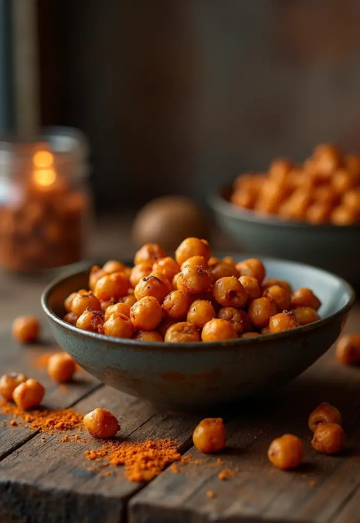 27 Gluten-Free Snacks for Movie Nights - 1. Spicy Roasted Chickpeas
