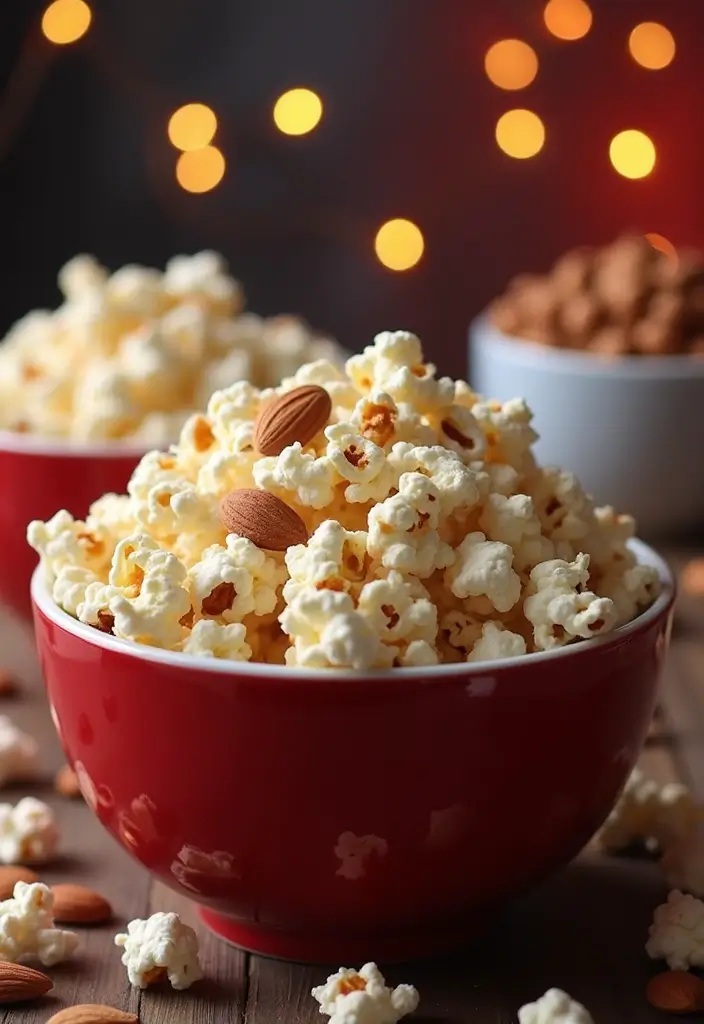 27 Gluten-Free Snacks for Movie Nights - 17. Almond Joy Popcorn