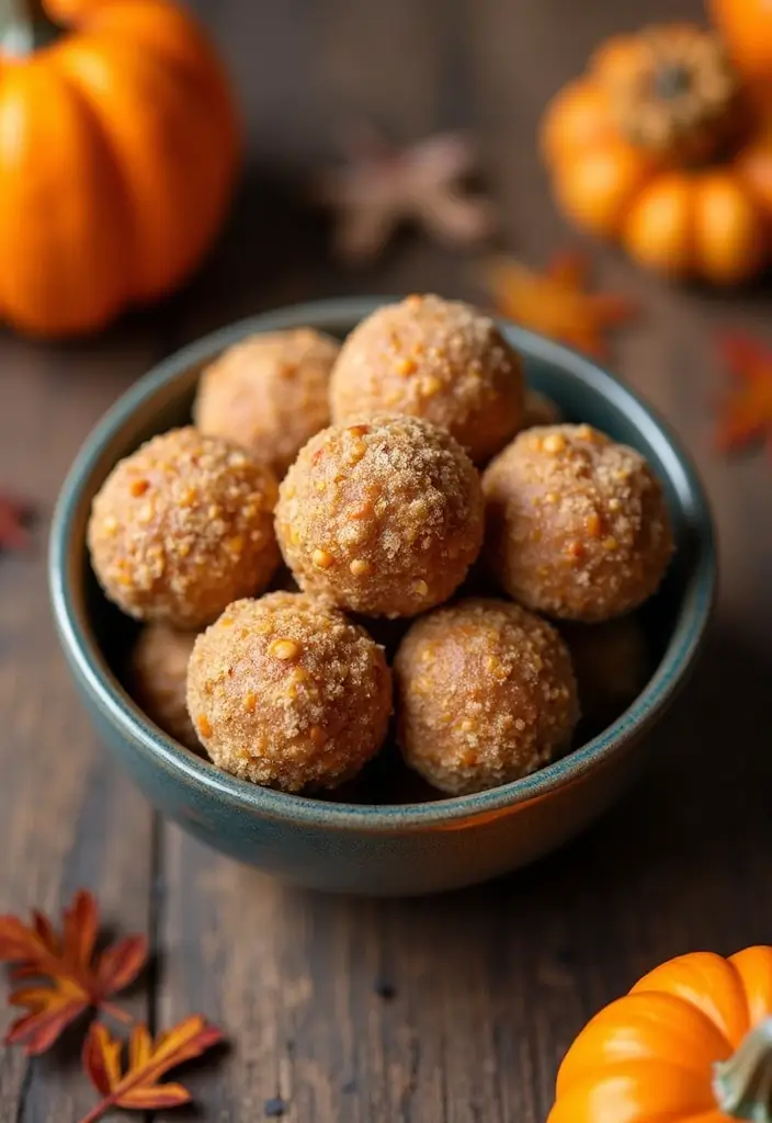 27 Gluten-Free Snacks for Movie Nights - 19. Pumpkin Spice Energy Bites