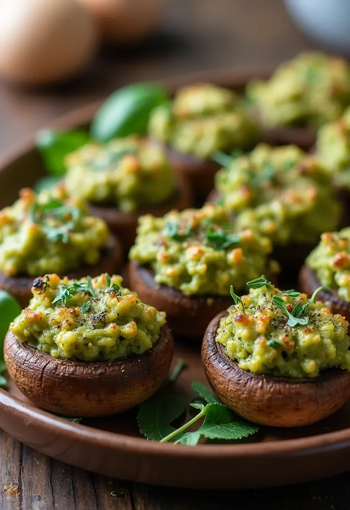 27 Gluten-Free Snacks for Movie Nights - 25. Pesto Stuffed Mushrooms