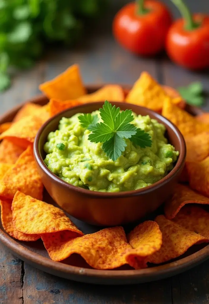 27 Gluten-Free Snacks for Movie Nights - 5. Guacamole with Veggie Chips