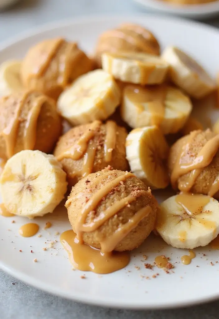 27 Gluten-Free Snacks for Movie Nights - 8. Peanut Butter Banana Bites