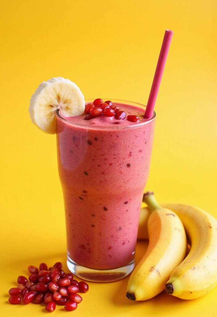 27 Gluten-Free Superfood Smoothie Recipes - 17. Pomegranate Power Smoothie