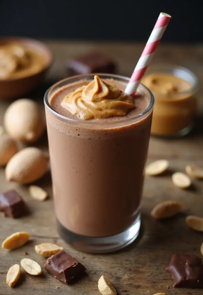 27 Gluten-Free Superfood Smoothie Recipes - 4. Chocolate Peanut Butter Protein Smoothie