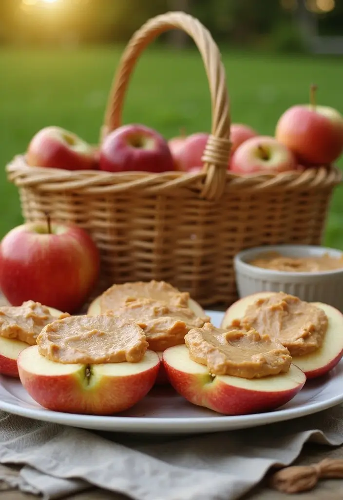 27 Gluten-Free Travel-Friendly Snacks for Your Next Adventure - 16. Apple Slices with Peanut Butter
