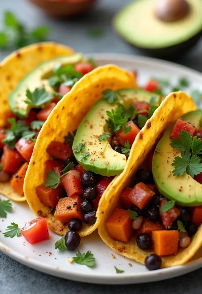 27 Gluten-Free Vegan Meals Packed with Protein - 11. Sweet Potato and Black Bean Tacos