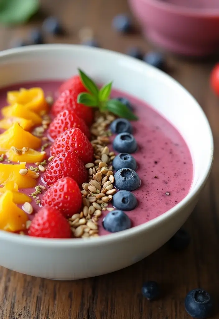 27 Gluten-Free Vegan Meals Packed with Protein - 13. Vegan Protein Smoothie Bowl