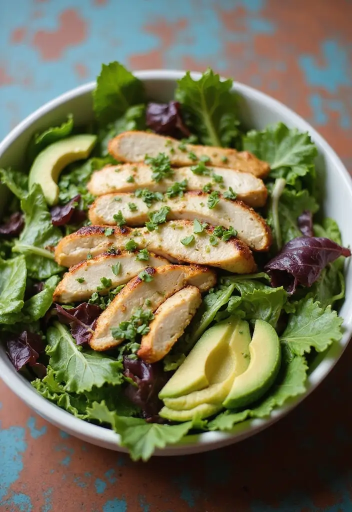 27 Quick Gluten-Free Lunch Recipes You’ll Actually Love - 12. Grilled Chicken Salad with Avocado Dressing