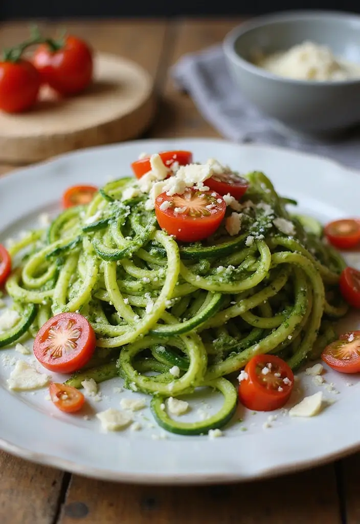 27 Quick Gluten-Free Lunch Recipes You’ll Actually Love - 2. Zucchini Noodles with Pesto
