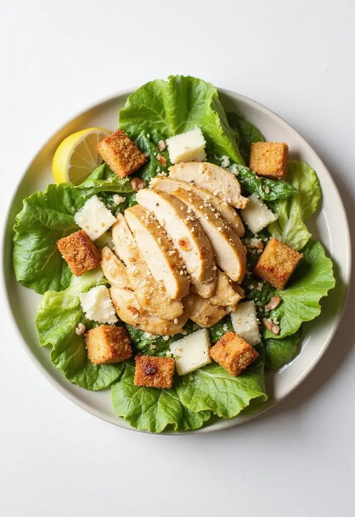 27 Quick Gluten-Free Lunch Recipes You’ll Actually Love - 21. Chicken Caesar Salad