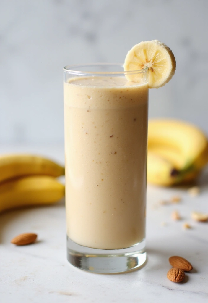 27 Quick Gluten-Free Lunch Recipes You’ll Actually Love - 27. Almond Butter Banana Smoothie