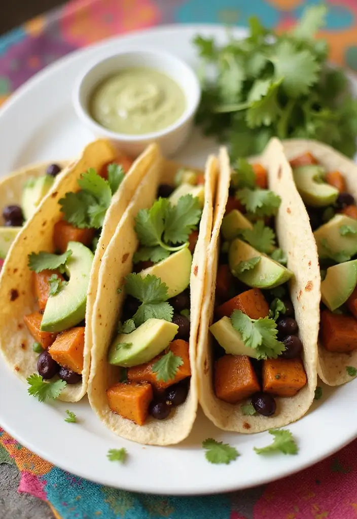 27 Quick Gluten-Free Lunch Recipes You’ll Actually Love - 4. Sweet Potato and Black Bean Tacos