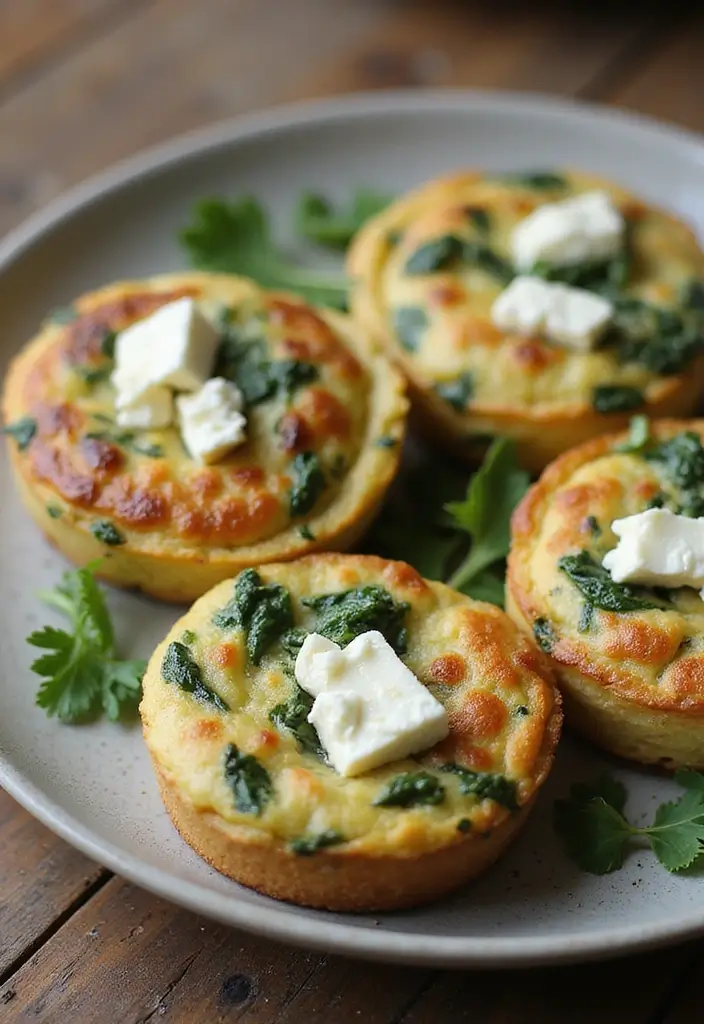 27 Quick Gluten-Free Lunch Recipes You’ll Actually Love - 5. Mini Frittatas with Spinach and Feta