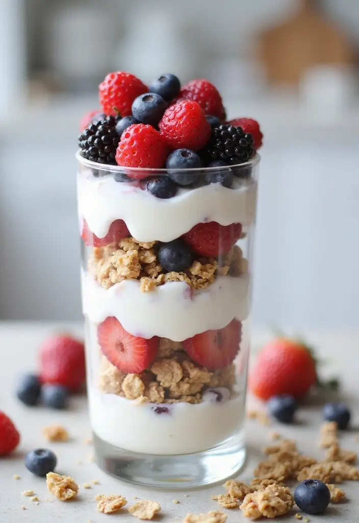 27 Quick Gluten-Free Lunch Recipes You’ll Actually Love - 6. Greek Yogurt and Berry Parfait