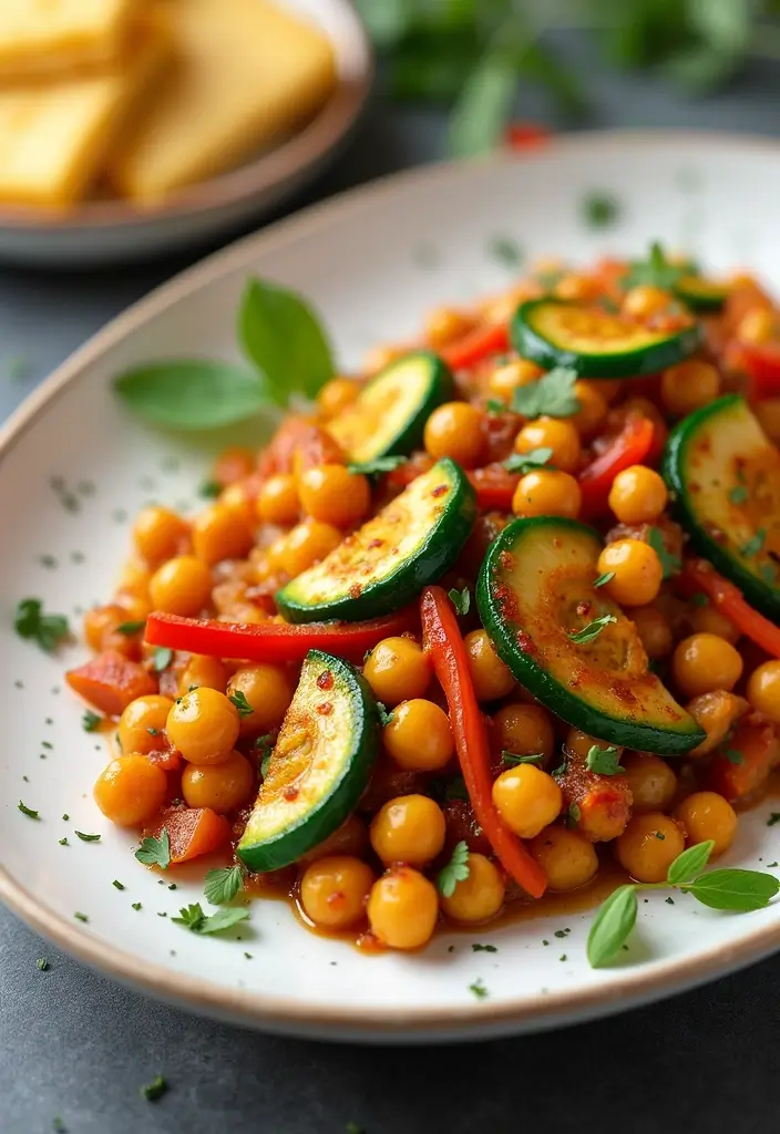 27 Quick Gluten-Free Stir-Fry Recipes - 13. Mediterranean Chickpea Stir-Fry