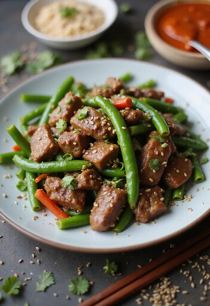 27 Quick Gluten-Free Stir-Fry Recipes - 17. Beef and Green Bean Stir-Fry