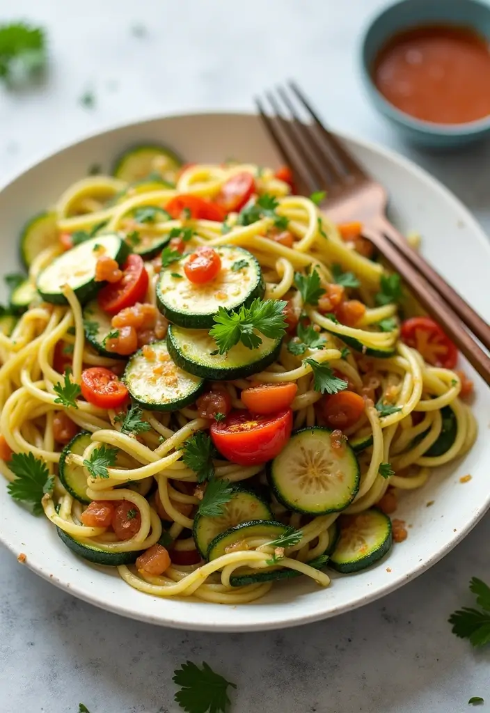 27 Quick Gluten-Free Stir-Fry Recipes - 18. Zucchini Noodle Stir-Fry