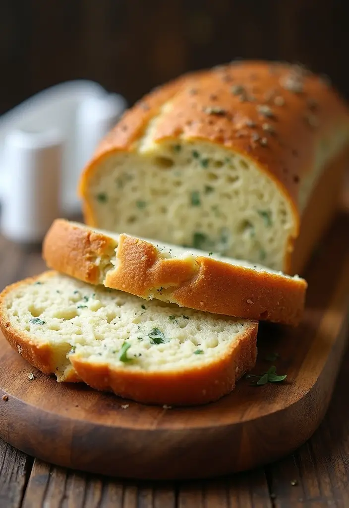 27 Soft & Fluffy Gluten-Free Bread Recipes - 17. Gluten-Free Herb & Cheese Bread