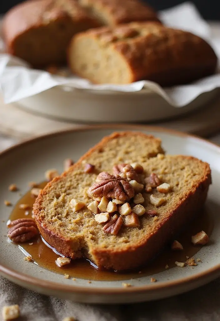 27 Soft & Fluffy Gluten-Free Bread Recipes - 19. Gluten-Free Maple Pecan Bread