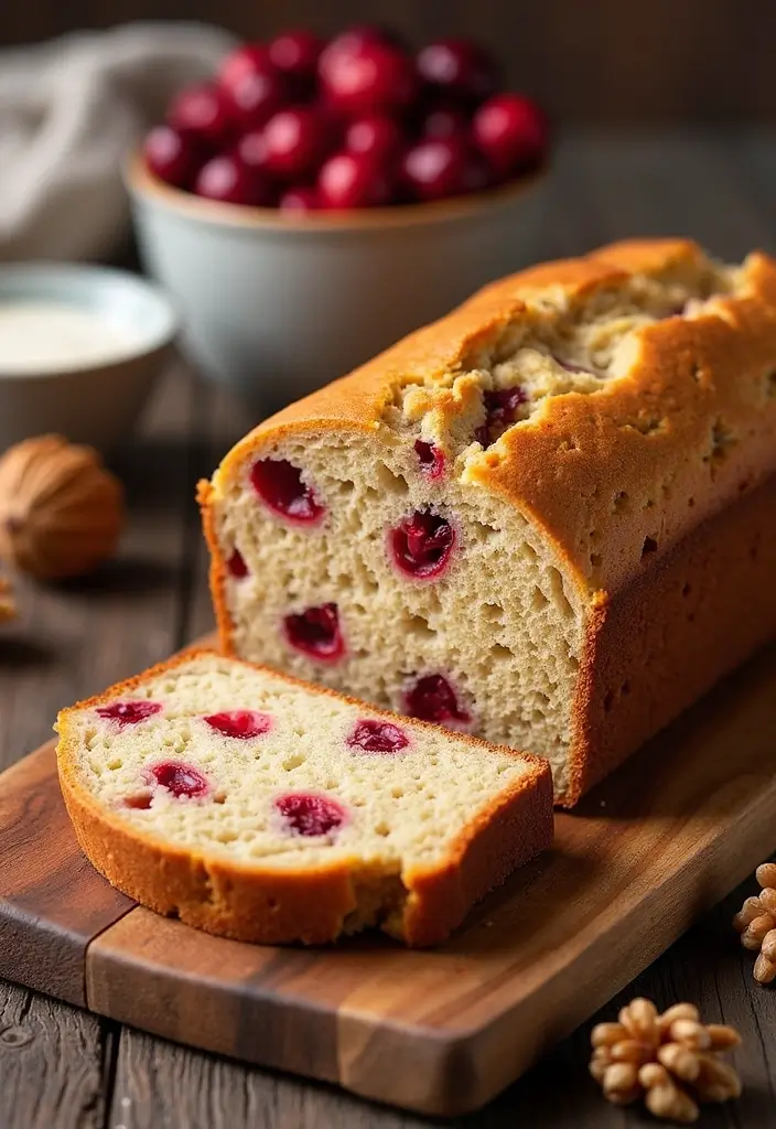 27 Soft & Fluffy Gluten-Free Bread Recipes - 22. Gluten-Free Cranberry Walnut Bread