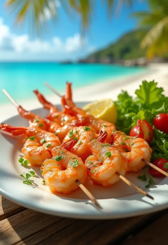 28 Easy Gluten-Free Dinner Ideas for Busy Nights - 10. Lemon Herb Shrimp Skewers