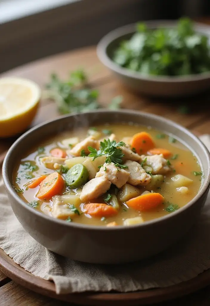 28 Easy Gluten-Free Dinner Ideas for Busy Nights - 22. Chicken and Vegetable Soup