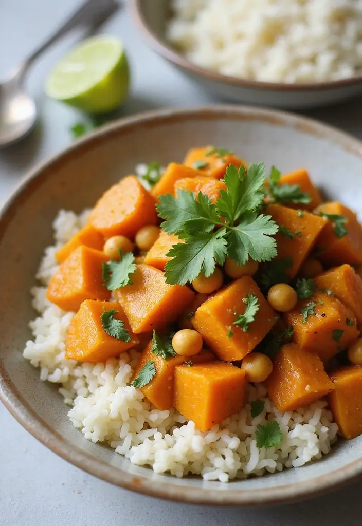 28 Easy Gluten-Free Dinner Ideas for Busy Nights - 5. Sweet Potato and Chickpea Curry