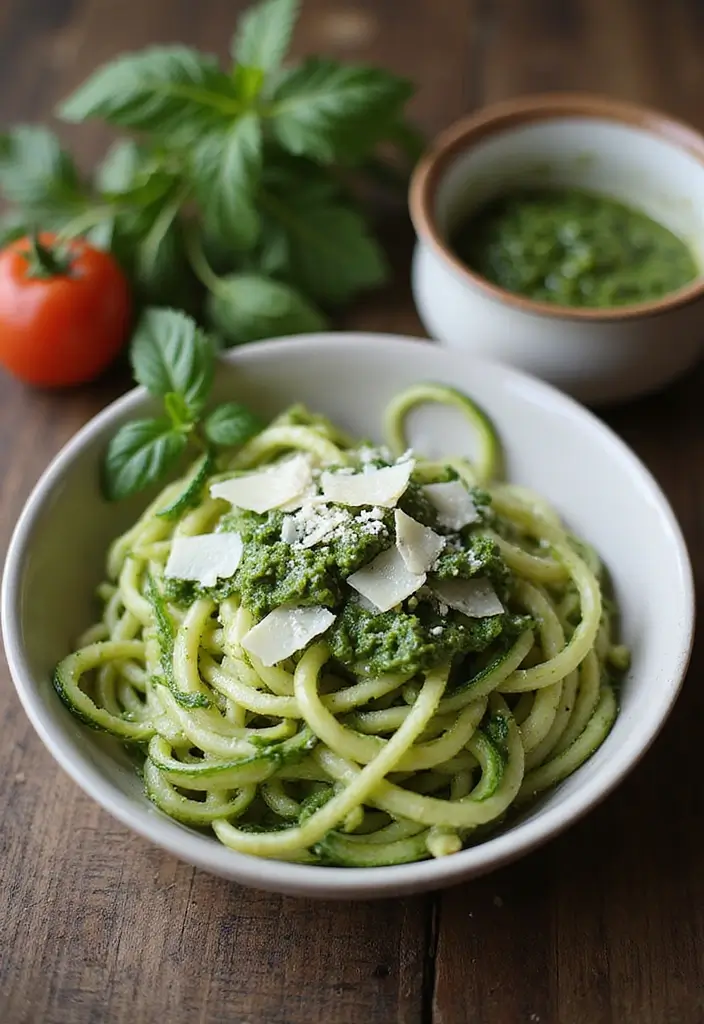28 Easy Gluten-Free Dinner Ideas for Busy Nights - 8. Zucchini Noodles with Pesto