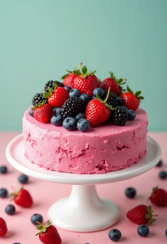 28 Gluten-Free Birthday Cakes That Steal the Show - 10. Berry Bliss Cake