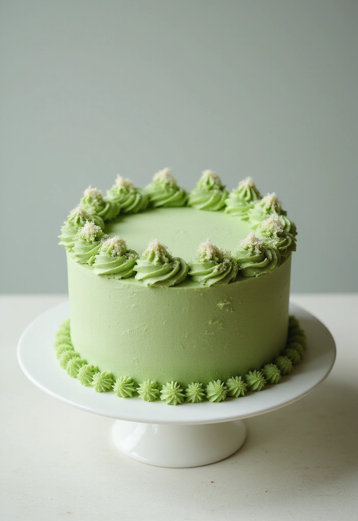 28 Gluten-Free Birthday Cakes That Steal the Show - 13. Matcha Green Tea Cake