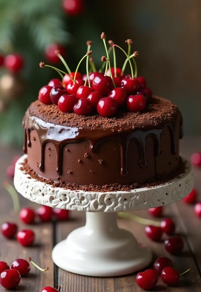 28 Gluten-Free Birthday Cakes That Steal the Show - 14. Chocolate Cherry Cake