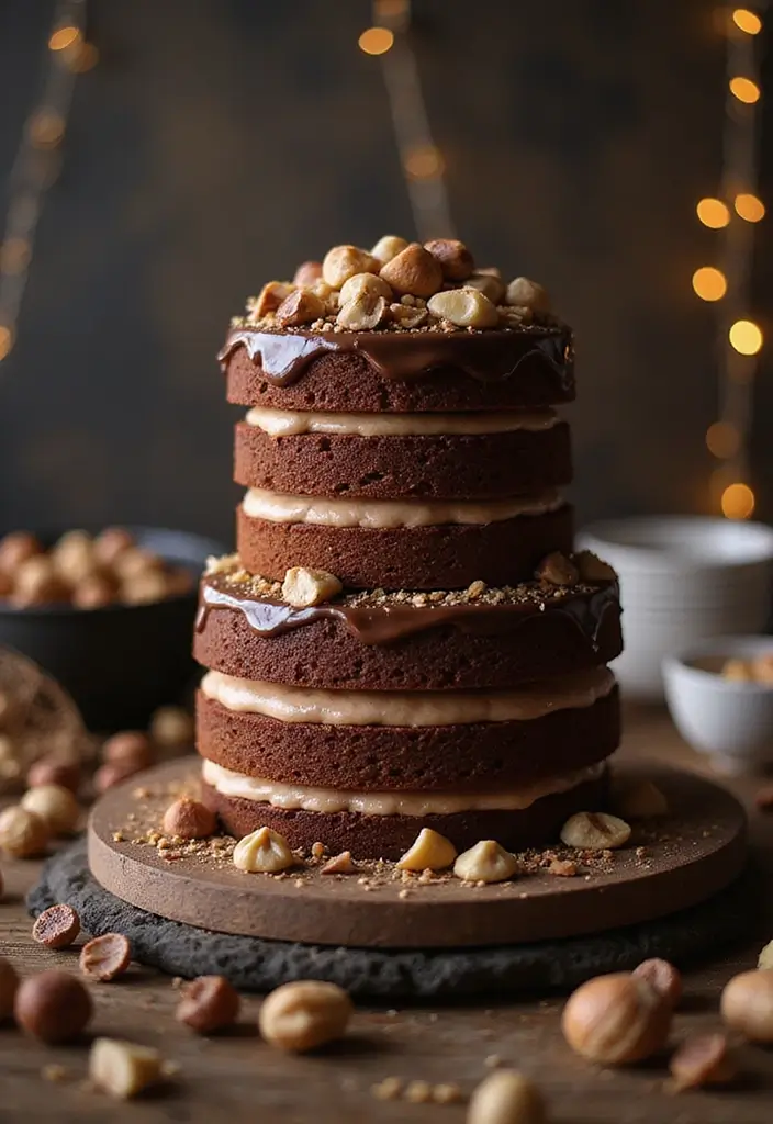 28 Gluten-Free Birthday Cakes That Steal the Show - 18. Chocolate Hazelnut Layer Cake