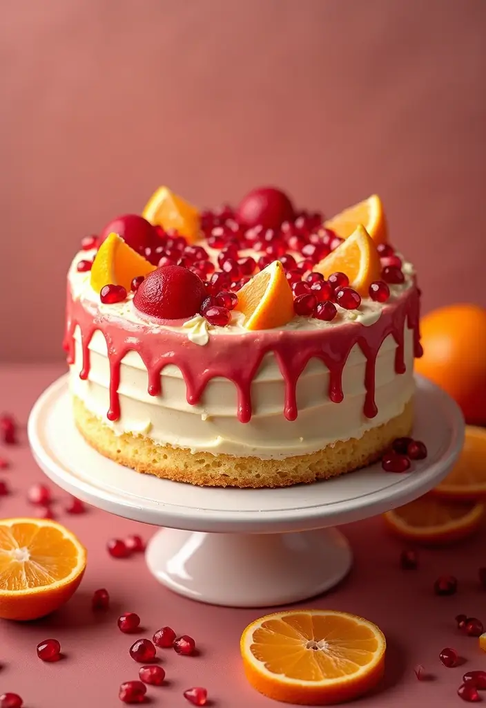 28 Gluten-Free Birthday Cakes That Steal the Show - 27. Pomegranate Citrus Cake