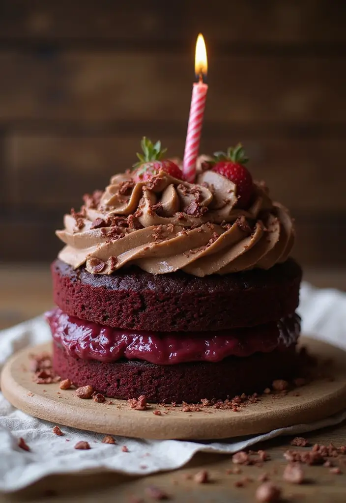 28 Gluten-Free Birthday Cakes That Steal the Show - 28. Chocolate Beet Cake