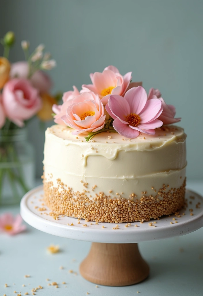 28 Gluten-Free Birthday Cakes That Steal the Show - 7. Vanilla Chia Seed Birthday Cake