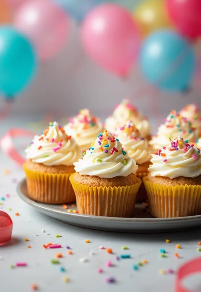 28 Gluten-Free Birthday Treats for All Ages - 2. Funfetti Gluten-Free Cupcakes